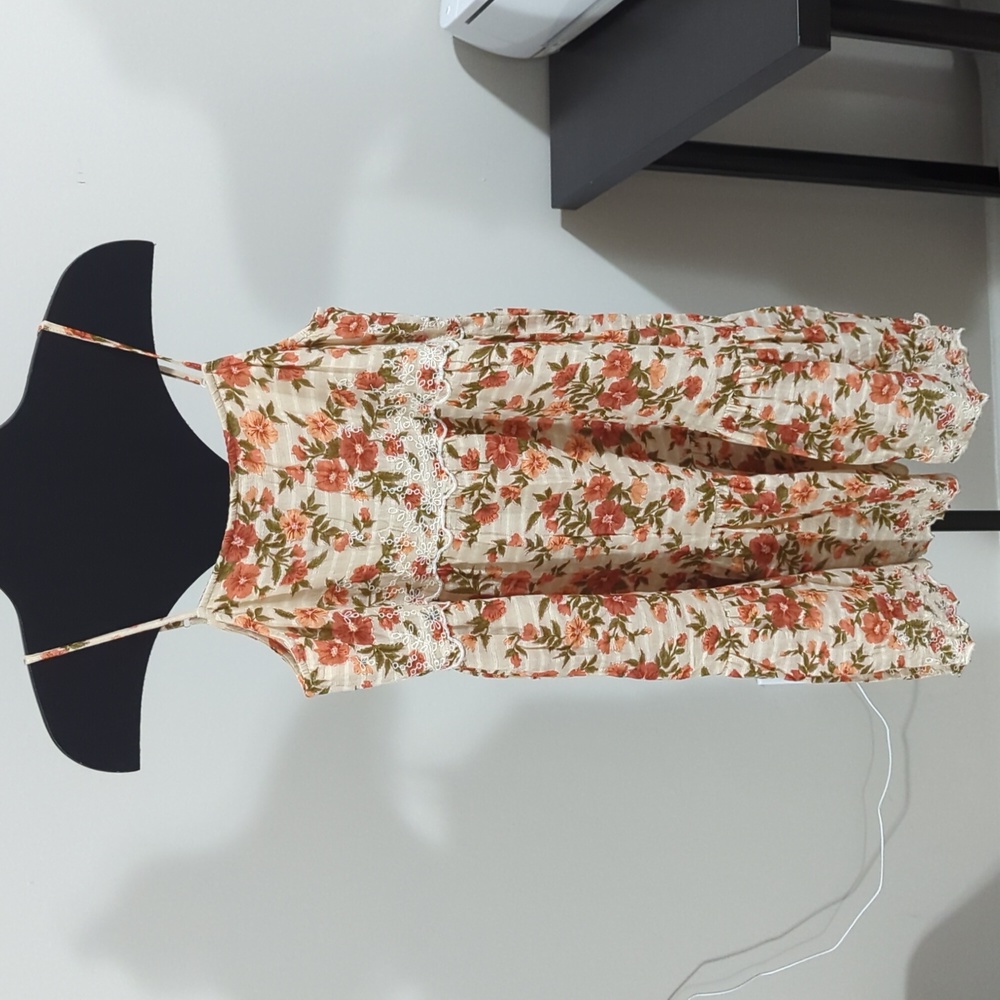 AEO Fall Floral Tiered Mini Dress